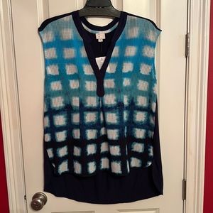 Anthropologie Sleeveless Blouse Size Large Never Worn with Tags